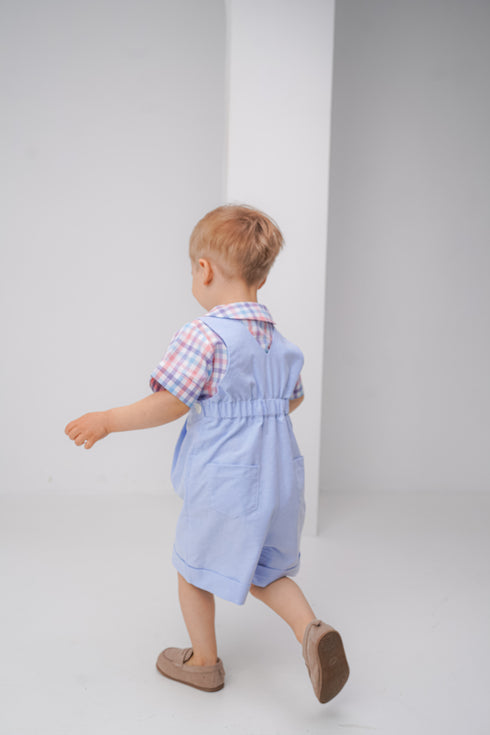 Salopeta scurta albastra