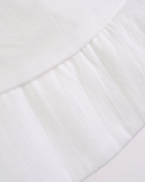 Palarie din bumbac alb