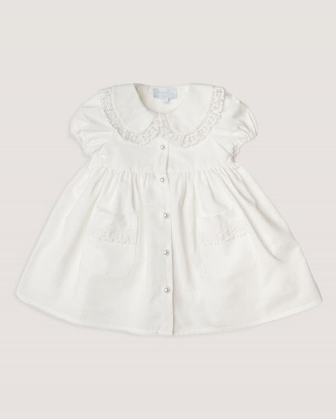 Rochie ceremonie din bumbac cu dantela