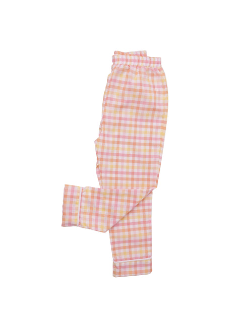 Pijama carouri galbene