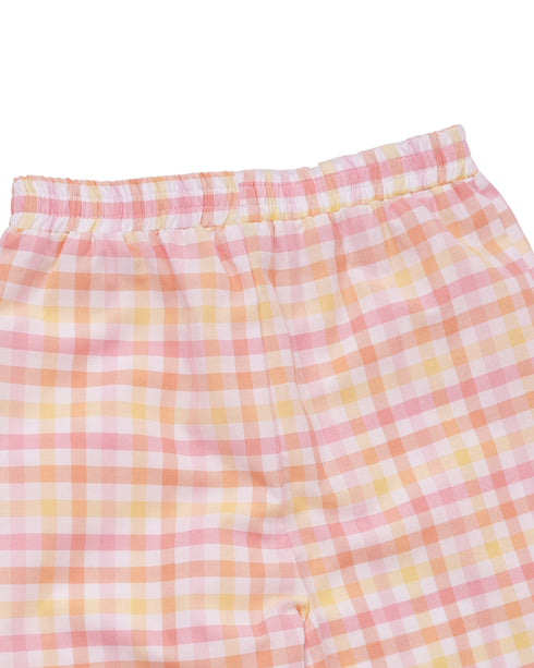 Pijama carouri galbene