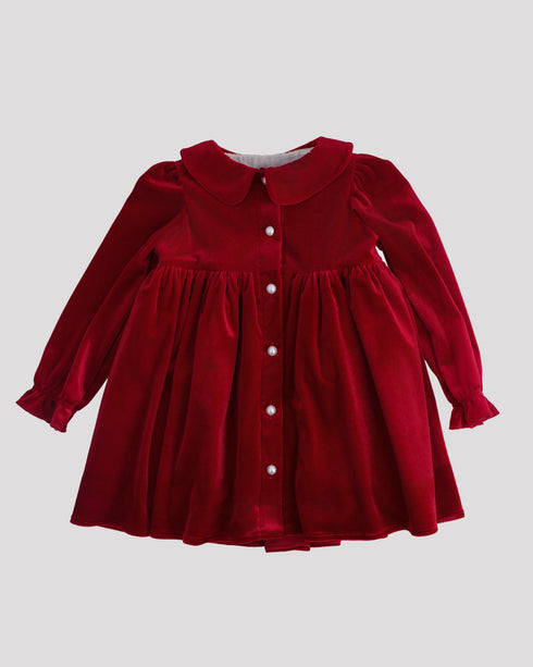 Rochie catifea rosie Clara