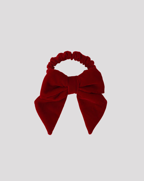 Funda de par din catifea rosie cu elastic