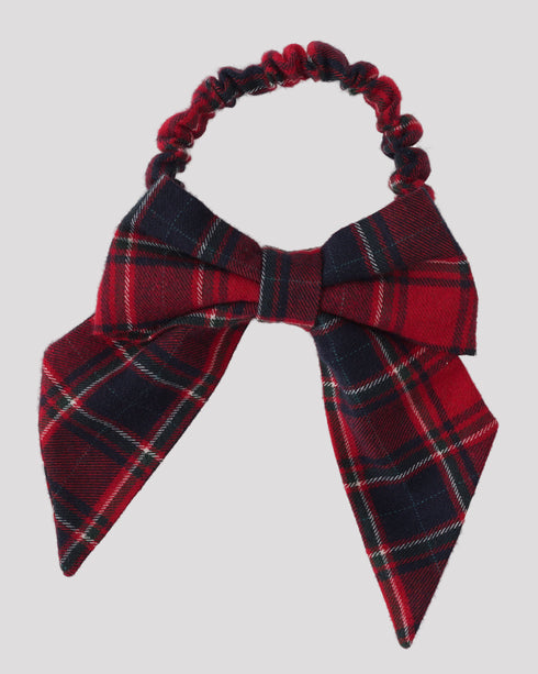 Funda de par din tartan rosu cu elastic