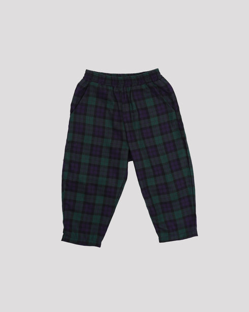 Pantaloni din tartan verde Ginger