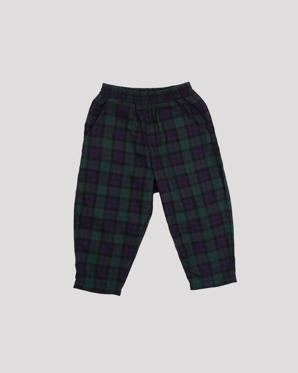 Pantaloni din tartan verde Ginger