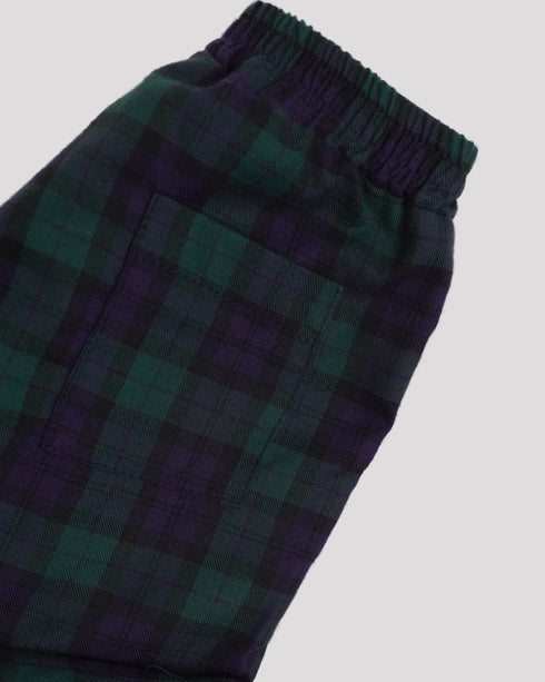Pantaloni din tartan verde Ginger