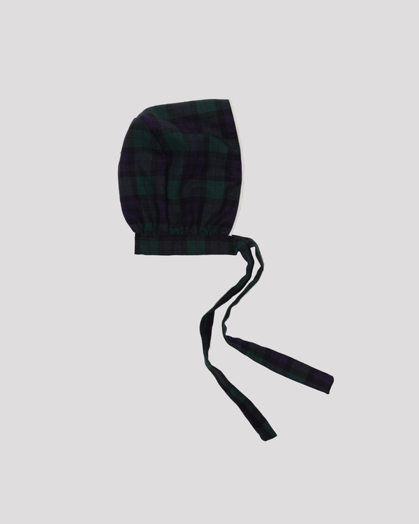 Boneta din tartan verde