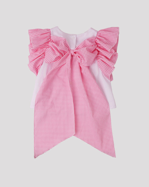 Bluza Jellyfish roz cu patratele