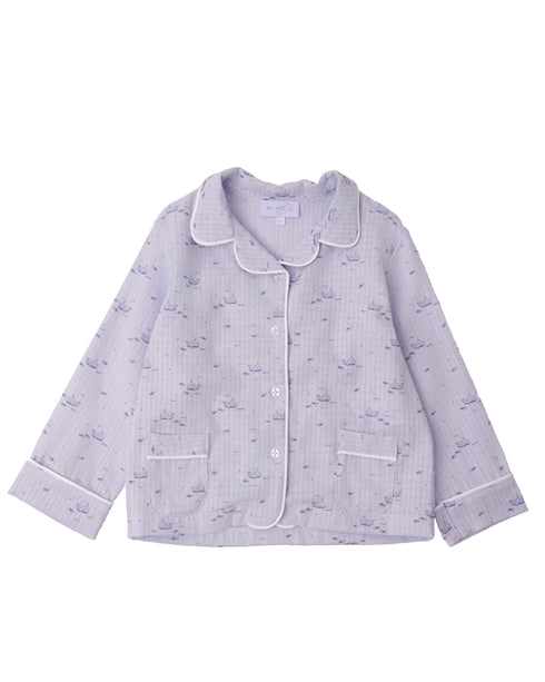 Pijama din muselina cu balene