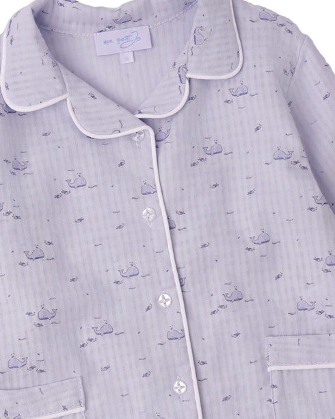 Pijama din muselina cu balene