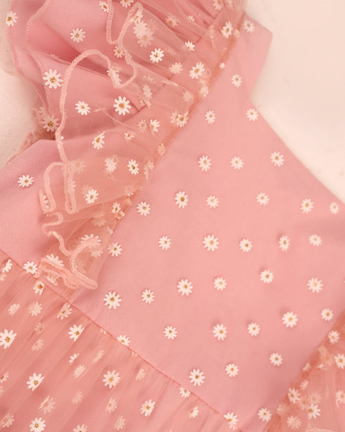 Rochie florala din tulle