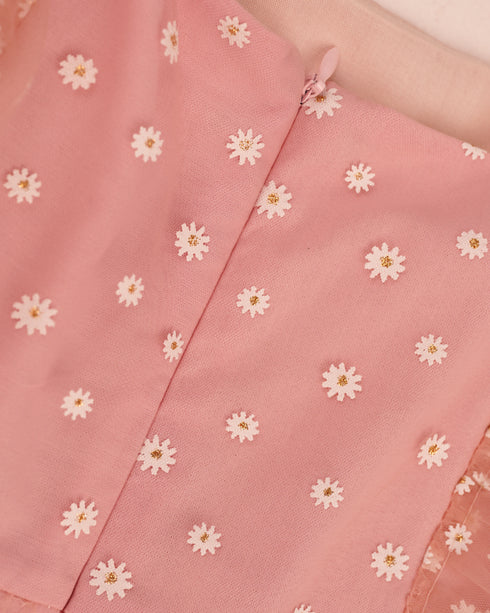 Rochie florala din tulle