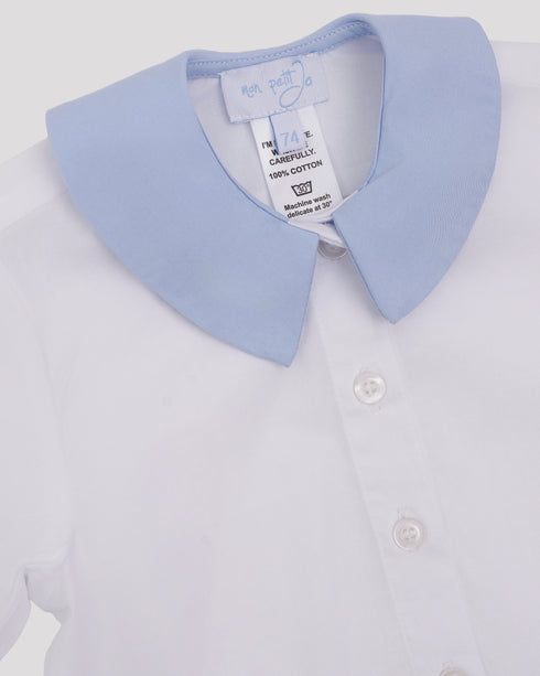 Body ceremonie cu guler albastru