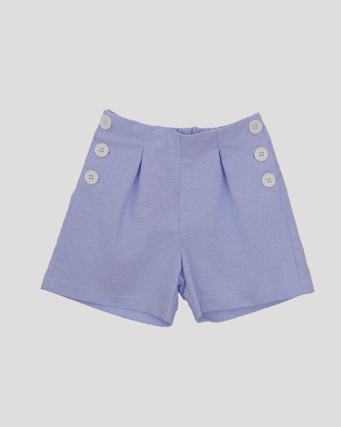 Compleu elegant din bumbac albastru