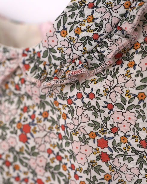 Rochie din bumbac cu guler cret