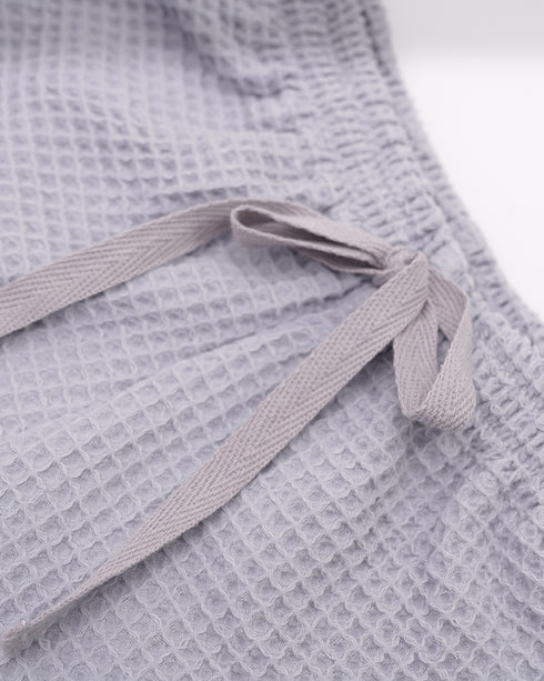 Pantaloni waffle din bumbac