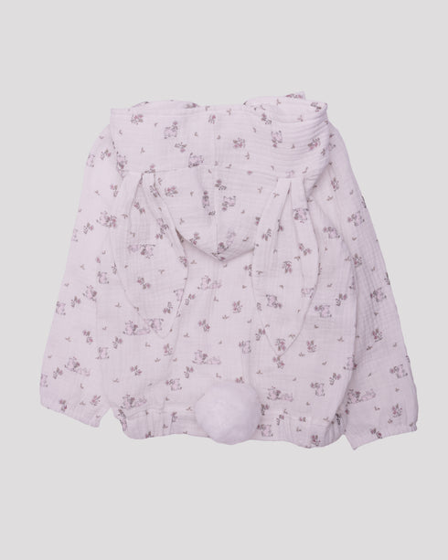 Compleu roz cu urechi de iepure