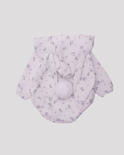 Body din muselina cu urechi de iepuras blue