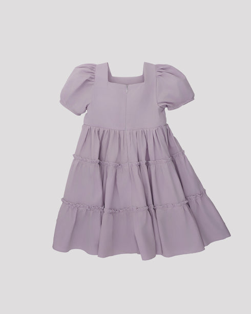 Rochie lila cu volane