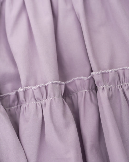 Rochie lila cu volane