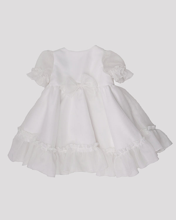 Rochie ceremonie din organza cu volane