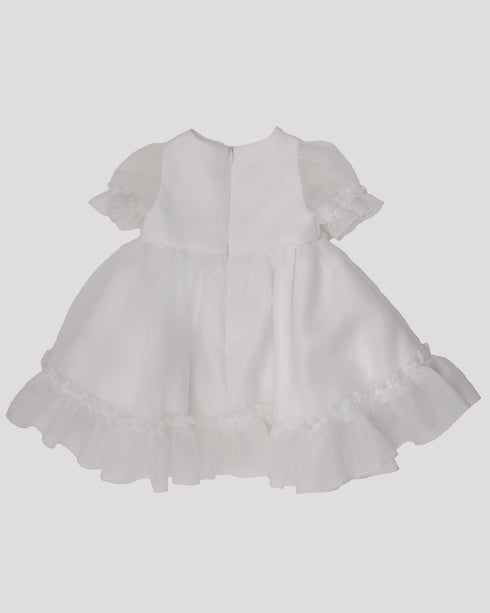 Rochie ceremonie din organza cu volane