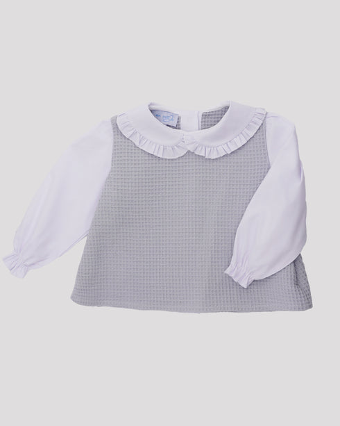 Camasa din waffle si guler round