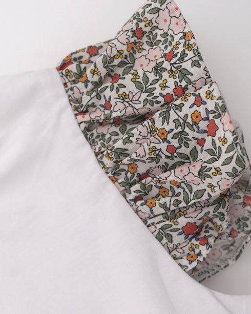 Bluza cu volane florale