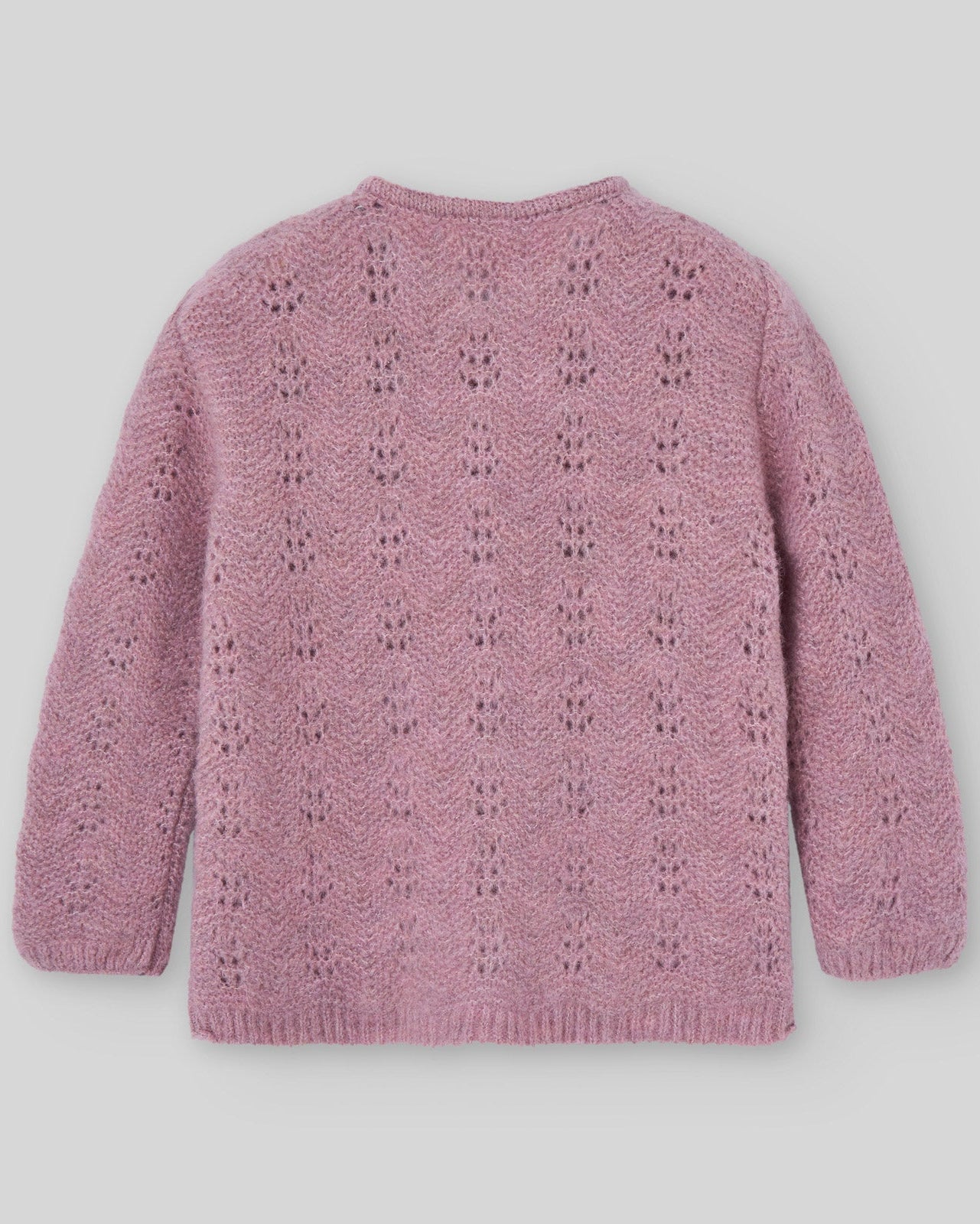 Cardigan tricotat din bumbac moale lila