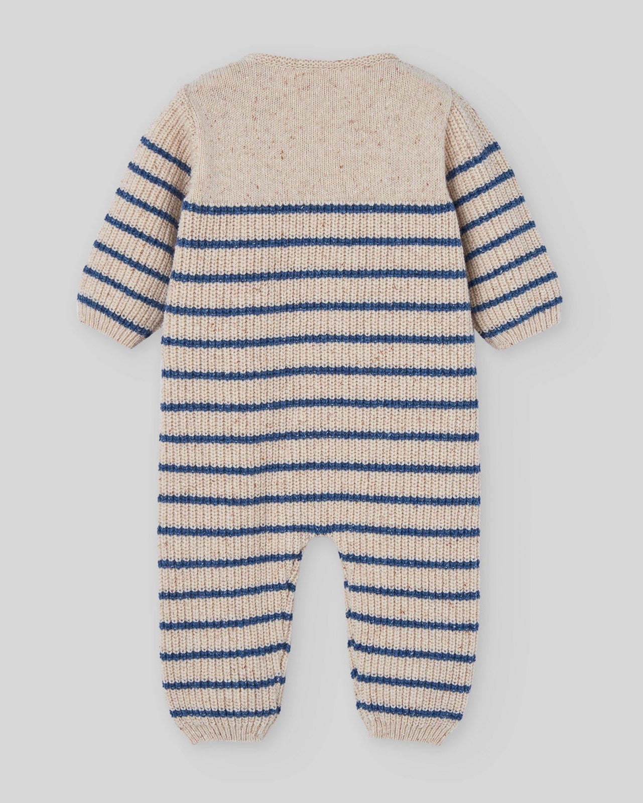 Salopeta din lana tricotata cu dungi