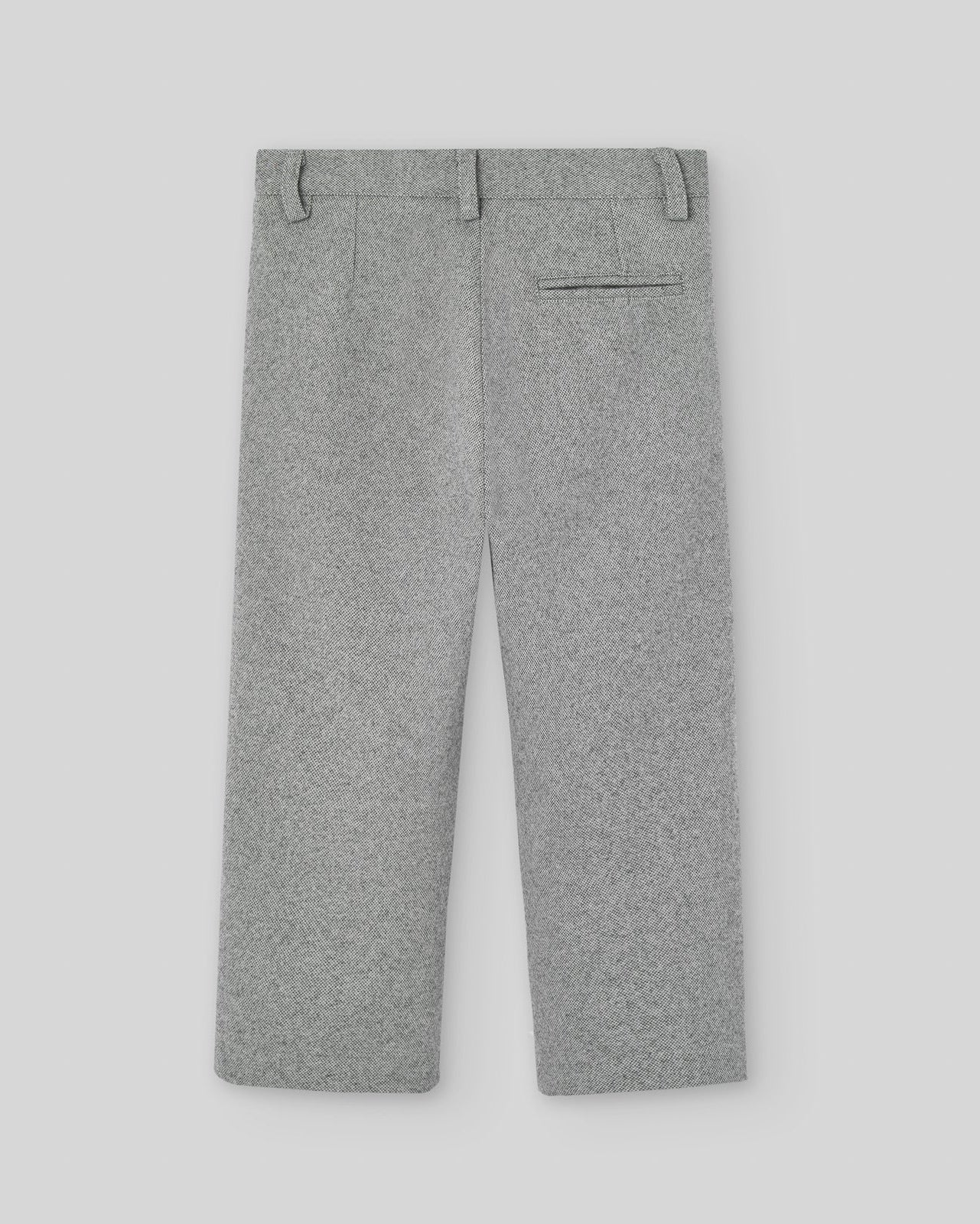 Pantaloni din bumbac tesut gri