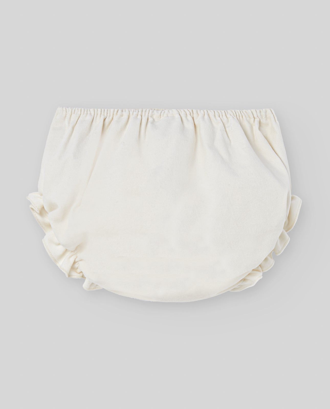 Chilotel bebe din bumbac catifelat ivory