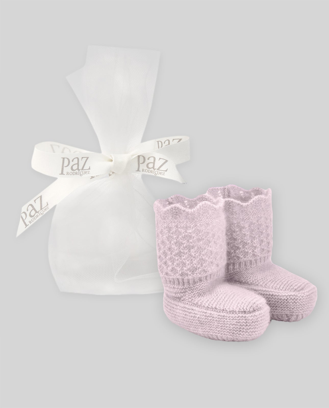 Botosei din cashmir si lana tricotata