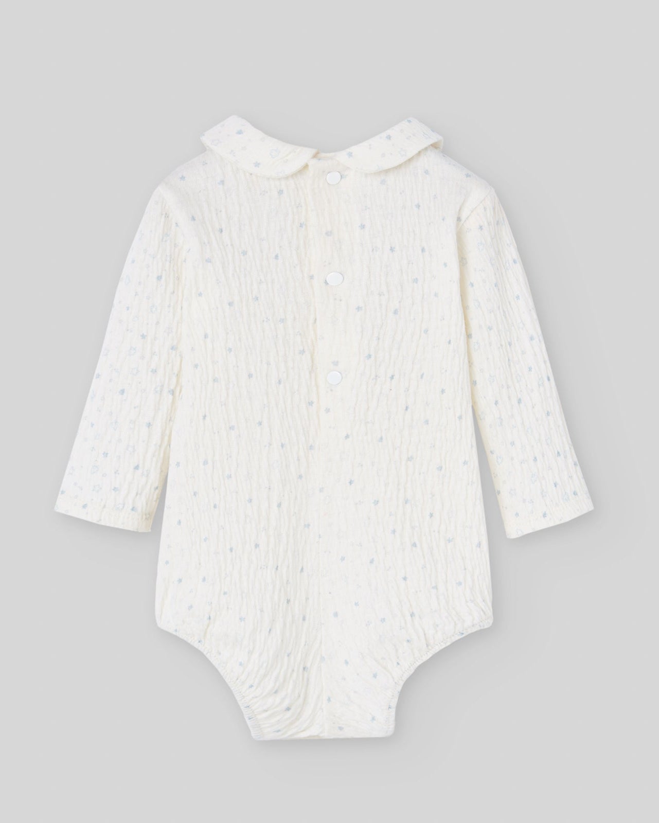 Body din bumbac cu guler rotund