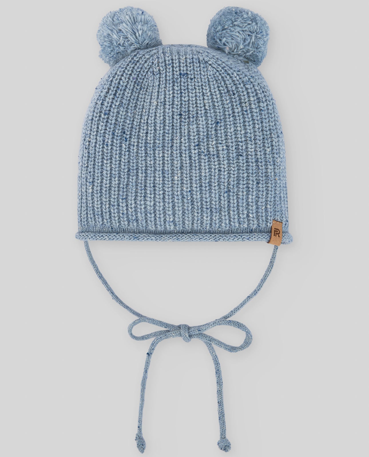 Caciula cu urechi din lana moale albastra