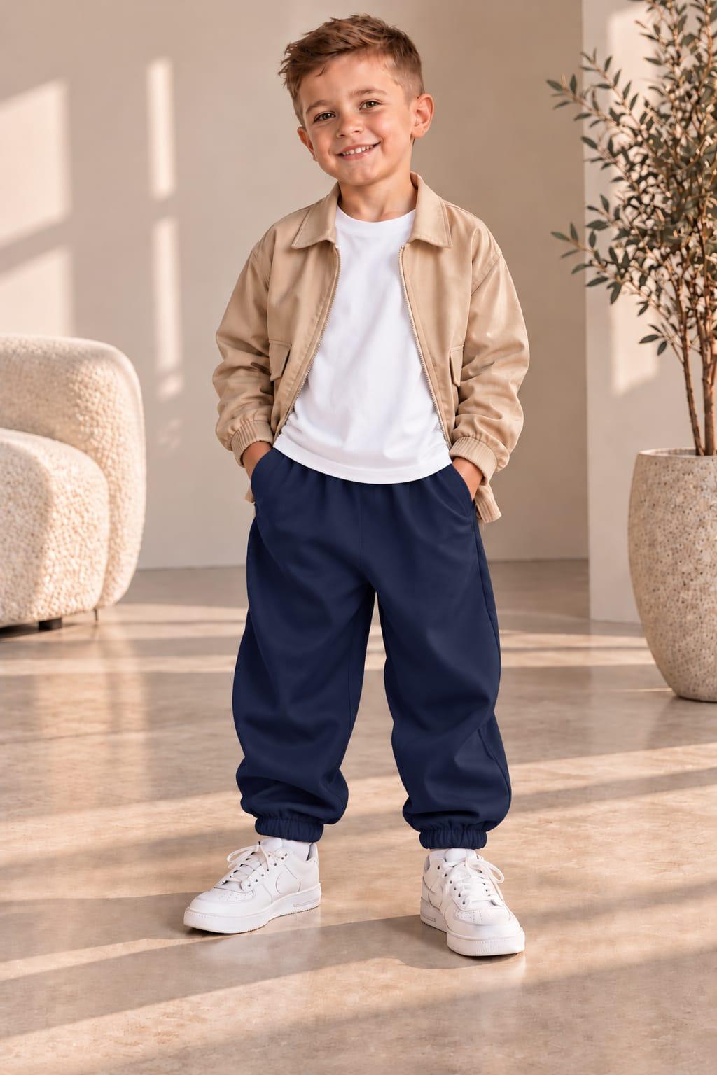 Pantaloni denim bleumarin