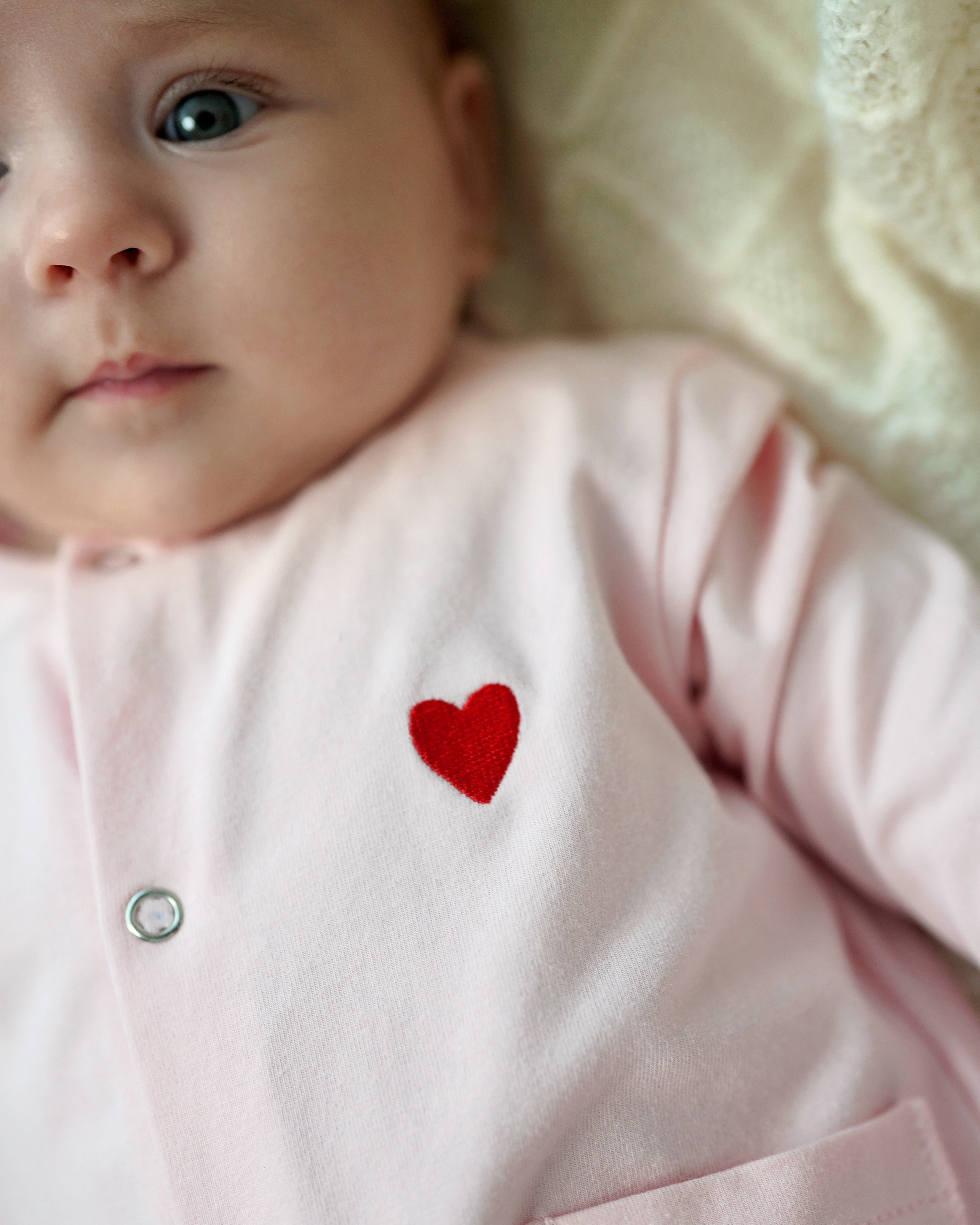 Pijama din bumbac jerse roz