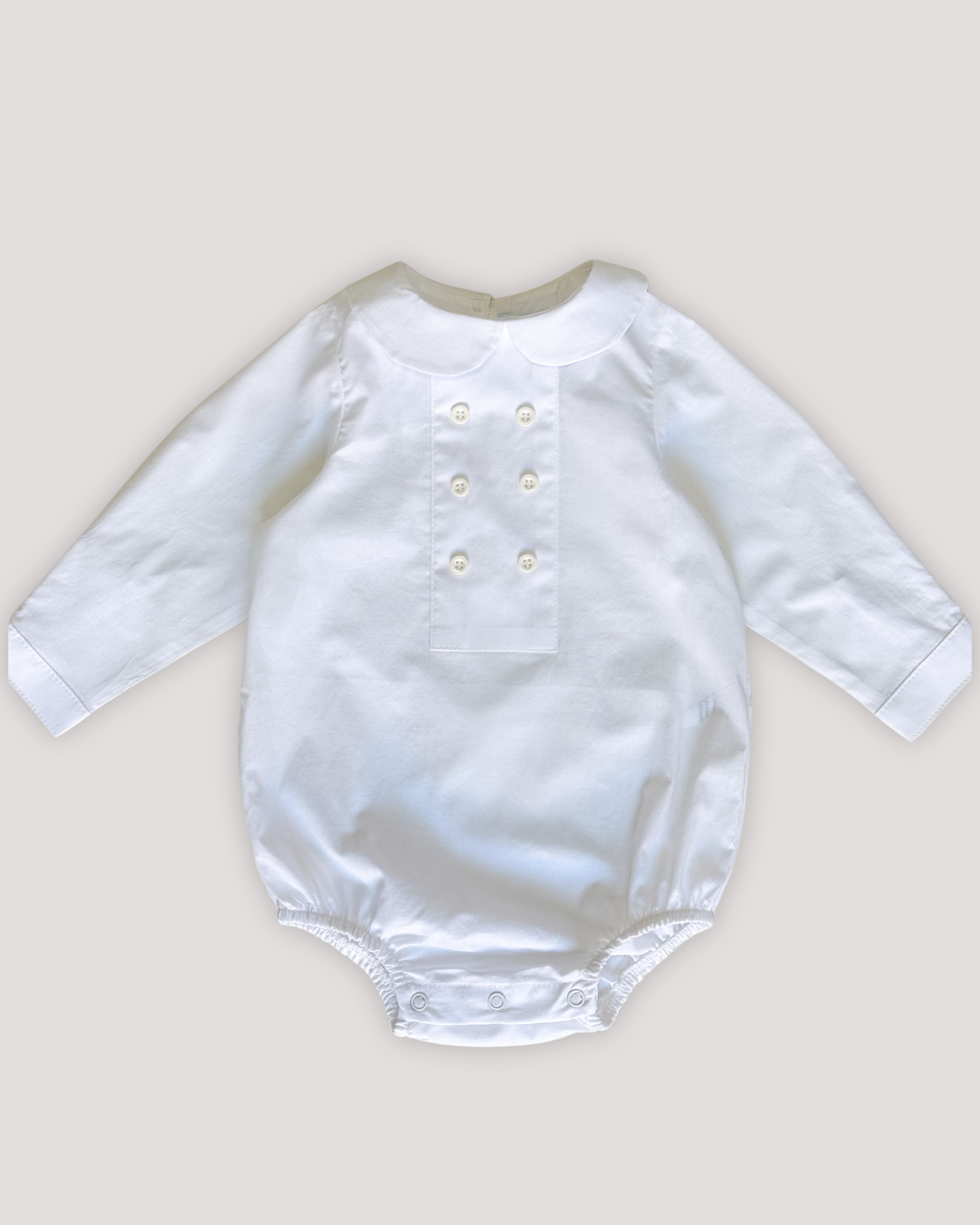 Body din bumbac cu placa pe piept