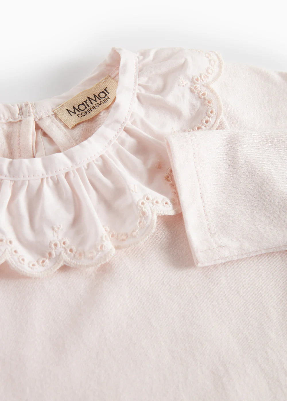 Body roz cu guler brodat