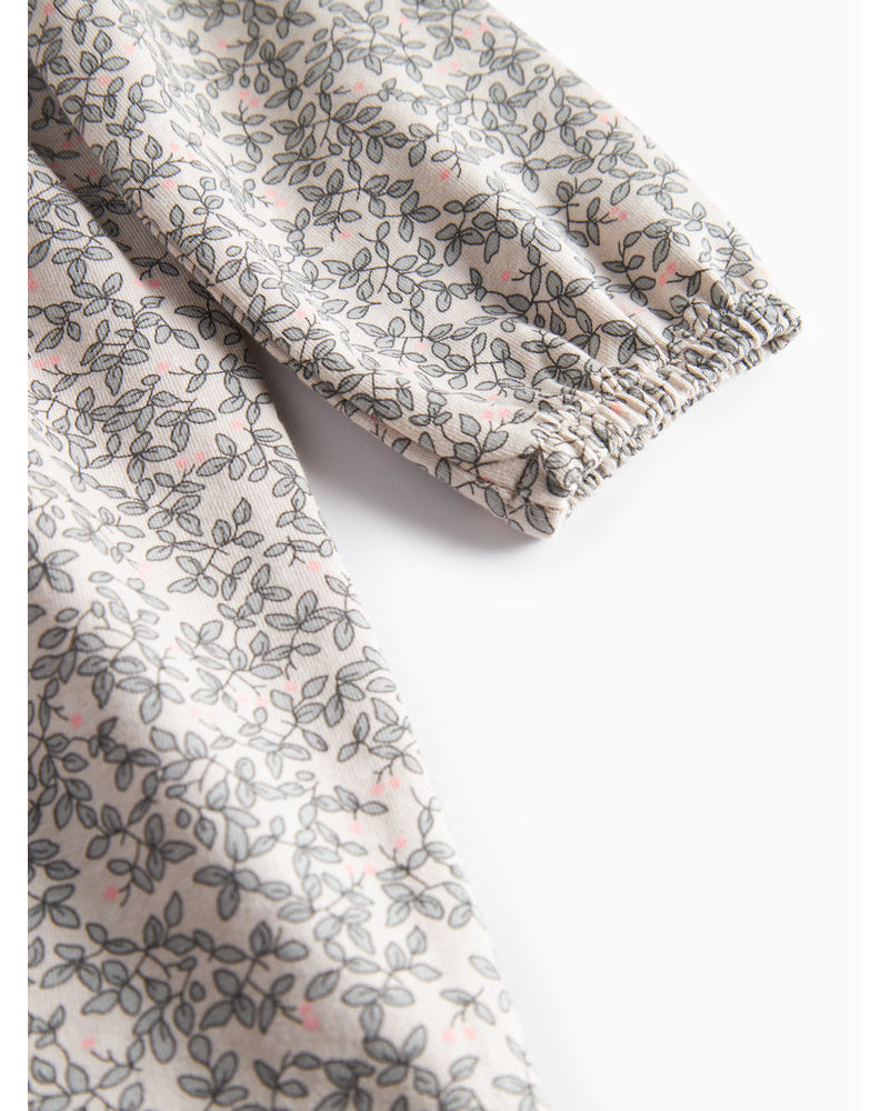 Rochie cu imprimeu floral din bumbac organic