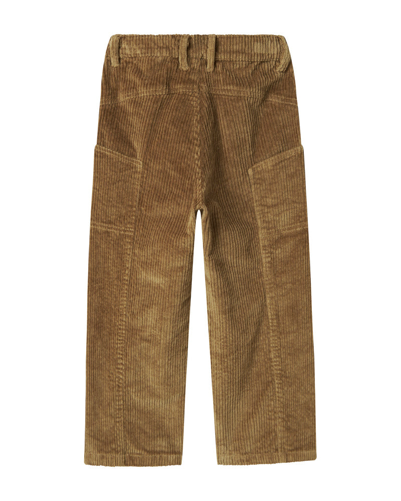 Pantaloni maro din reiat catifelat unisex