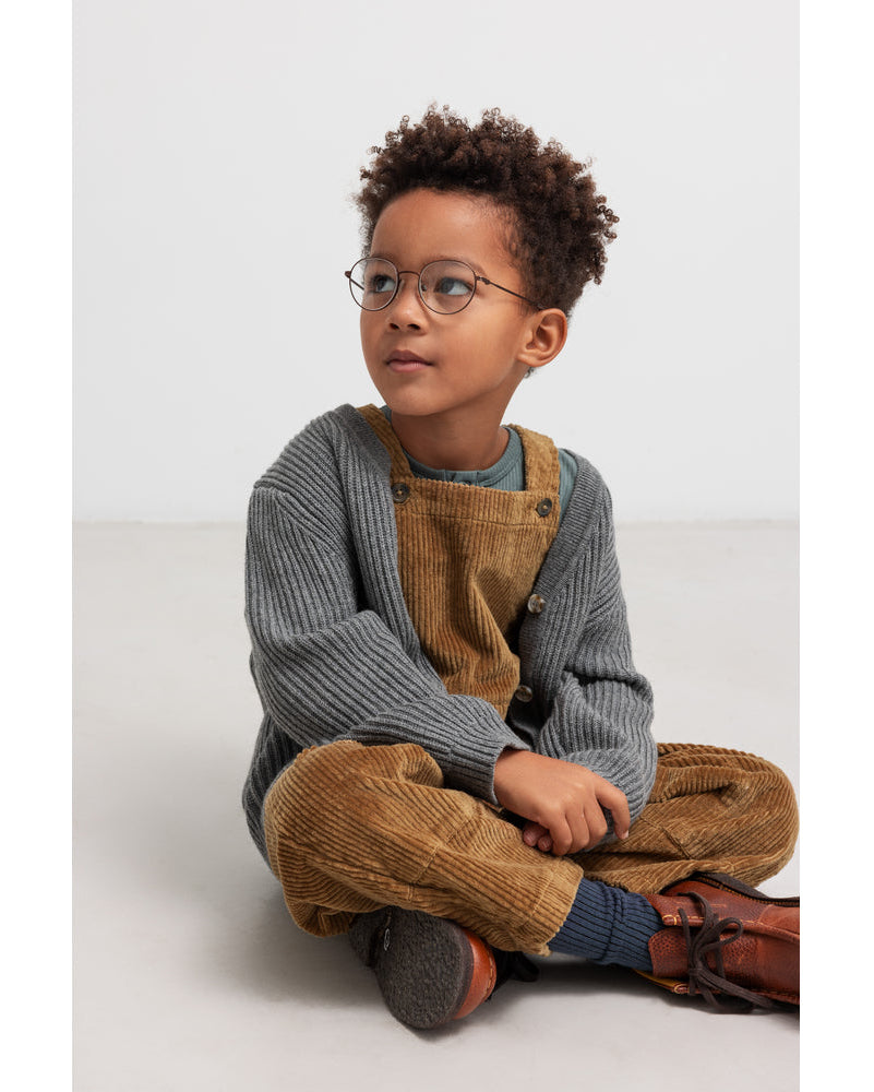 Cardigan din lana Merino cu nasturi si buzunare