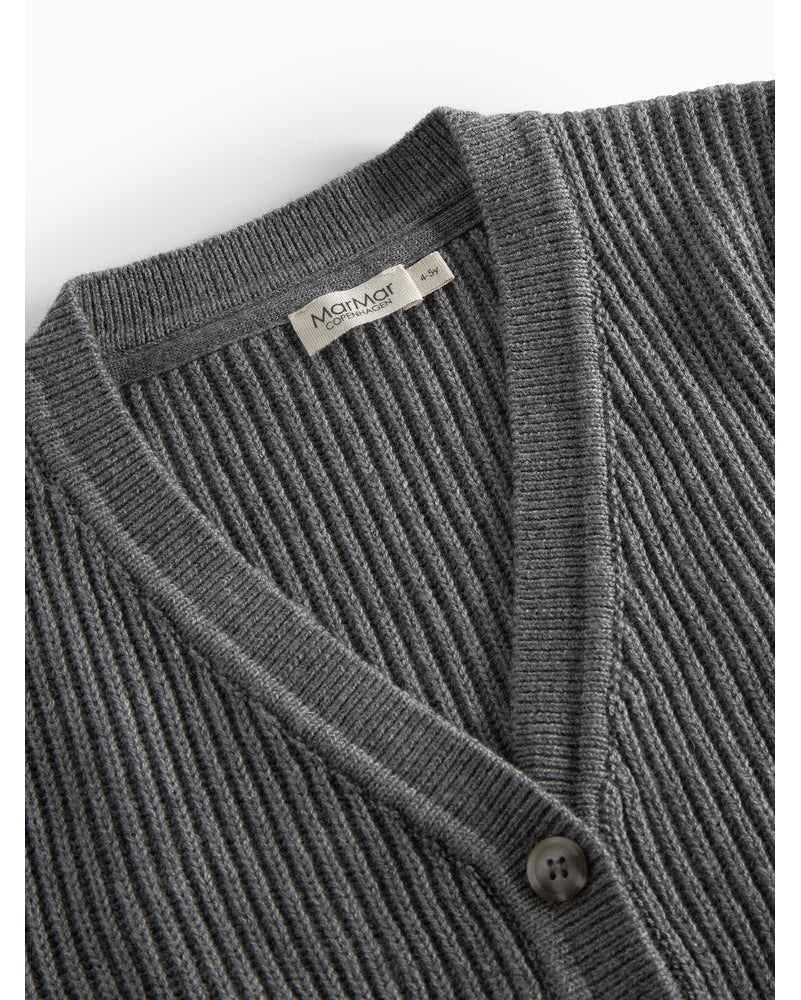 Cardigan din lana Merino cu nasturi si buzunare