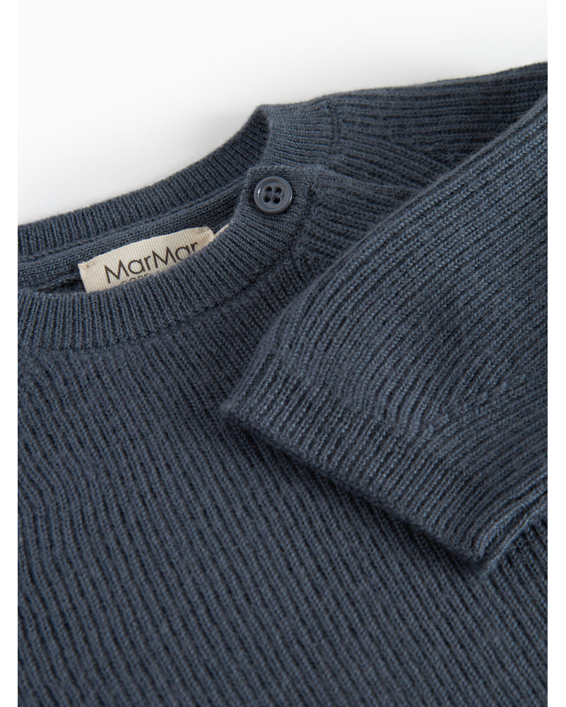 Bluza bleumarin din lana Merino 100%