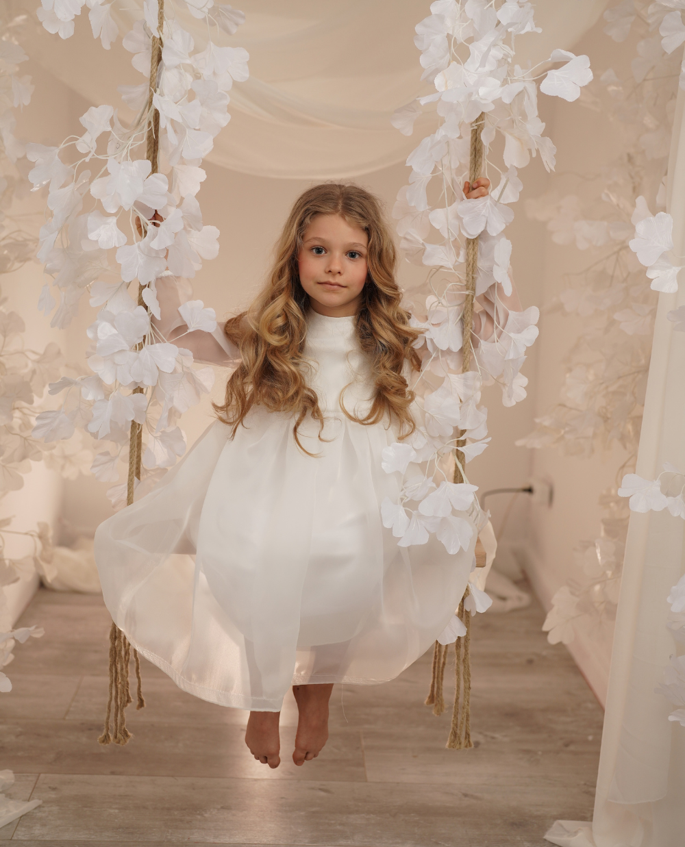 VESTIDO ORGANZA LAZO