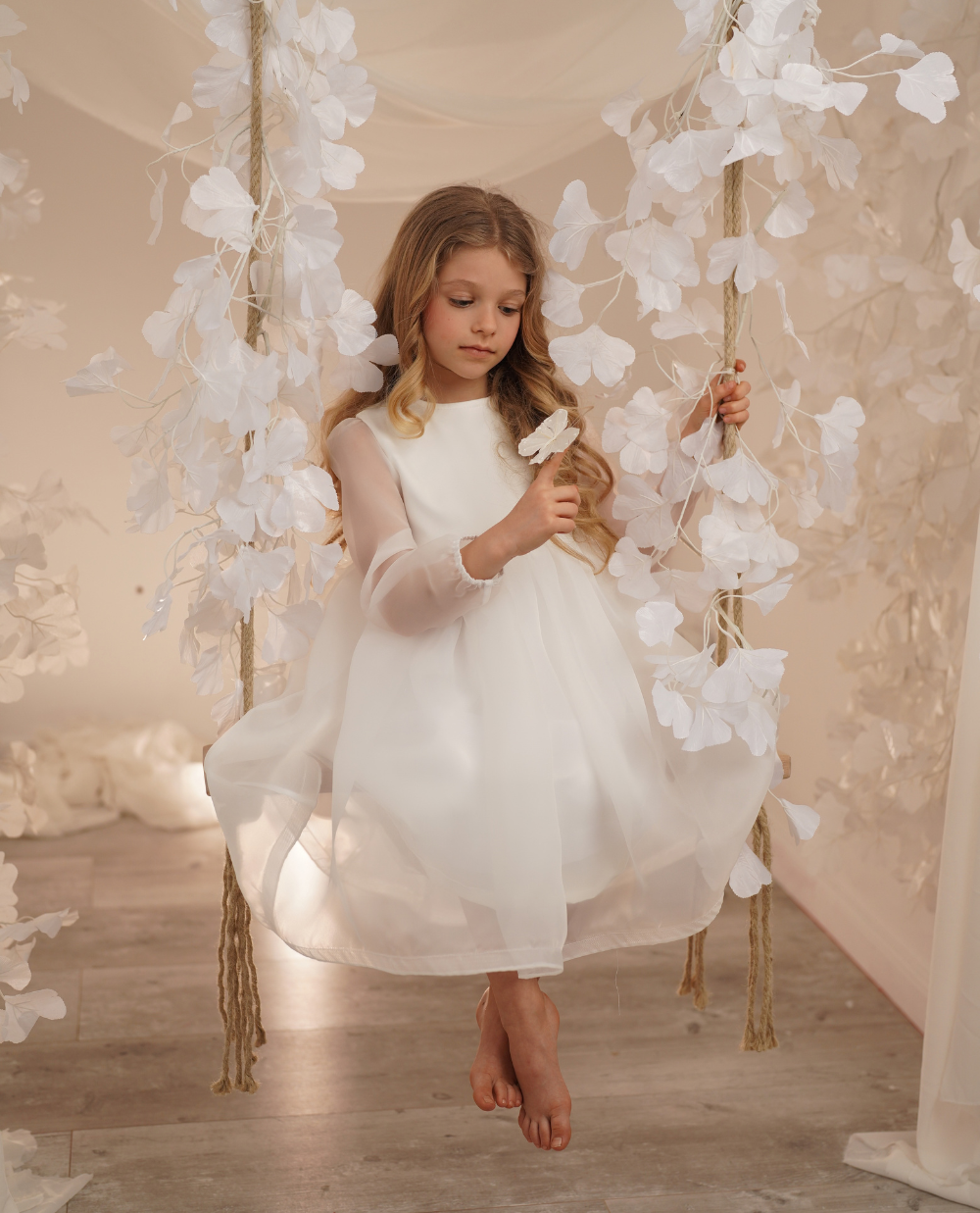 VESTIDO ORGANZA LAZO