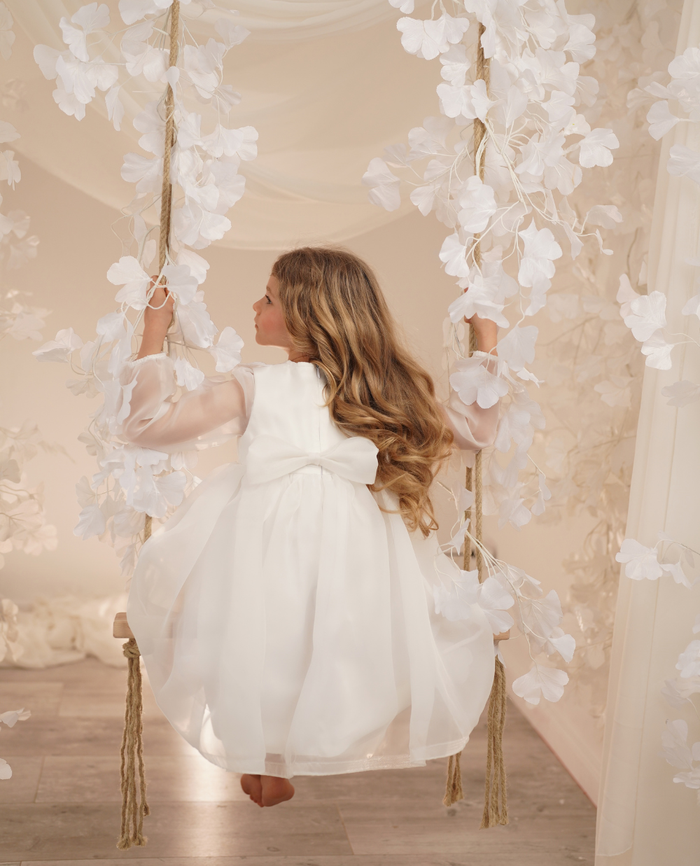 VESTIDO ORGANZA LAZO