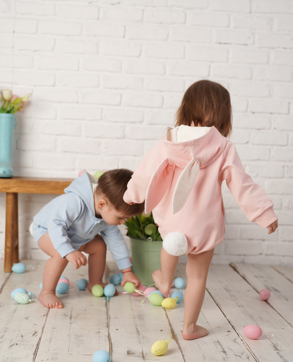 Body din jerse cu urechi de iepuras