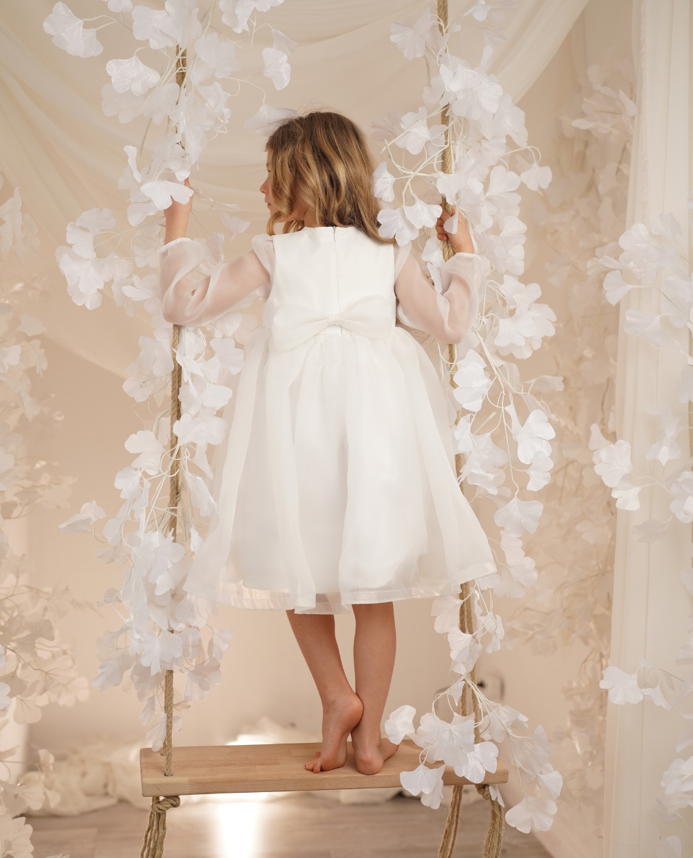VESTIDO ORGANZA LAZO